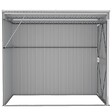VIDAXL - vidaXL Abri de jardin mural Gris 118x194x178 cm Acier galvanisé - vignette
