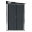 VIDAXL - vidaXL Remise de jardin murale Anthracite 118x100x178 cm Acier - vignette