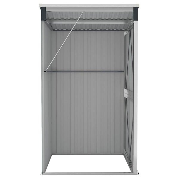 VIDAXL - vidaXL Remise de jardin murale Anthracite 118x100x178 cm Acier - large