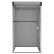 VIDAXL - vidaXL Remise de jardin murale Anthracite 118x100x178 cm Acier - vignette