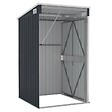 VIDAXL - vidaXL Remise de jardin murale Anthracite 118x100x178 cm Acier - vignette