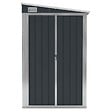 VIDAXL - vidaXL Abri de jardin mural Anthracite 118x288x178 cm Acier - vignette