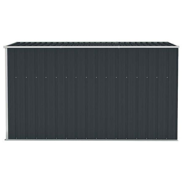 VIDAXL - vidaXL Abri de jardin mural Anthracite 118x288x178 cm Acier - large