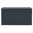 VIDAXL - vidaXL Abri de jardin mural Anthracite 118x288x178 cm Acier - vignette