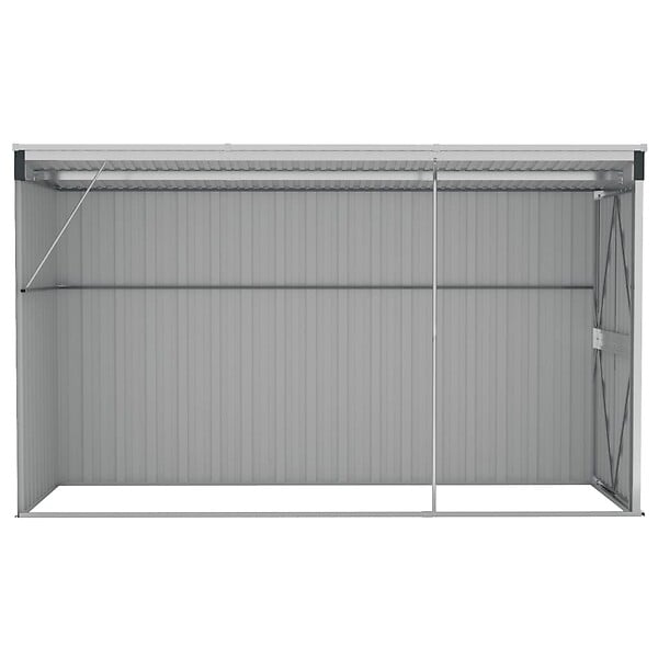 VIDAXL - vidaXL Abri de jardin mural Anthracite 118x288x178 cm Acier - large