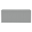 VIDAXL - vidaXL Abri de jardin mural Gris 118x382x178 cm Acier galvanisé - vignette