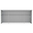 VIDAXL - vidaXL Abri de jardin mural Gris 118x382x178 cm Acier galvanisé - vignette