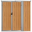 VIDAXL - vidaXL Abri à outils de jardin marron 161x89x161 cm acier galvanisé - vignette