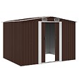 VIDAXL - vidaXL Abri de stockage pour jardin Marron 257x205x178 cm Acier - vignette