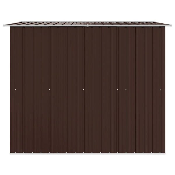 VIDAXL - vidaXL Abri de stockage pour jardin Marron 257x205x178 cm Acier - large