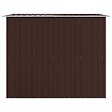 VIDAXL - vidaXL Abri de stockage pour jardin Marron 257x205x178 cm Acier - vignette