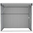 VIDAXL - vidaXL Abri de jardin mural Anthracite 118x194x178 cm Acier - vignette