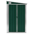 VIDAXL - vidaXL Abri de jardin mural Vert 118x382x178 cm Acier galvanisé - vignette