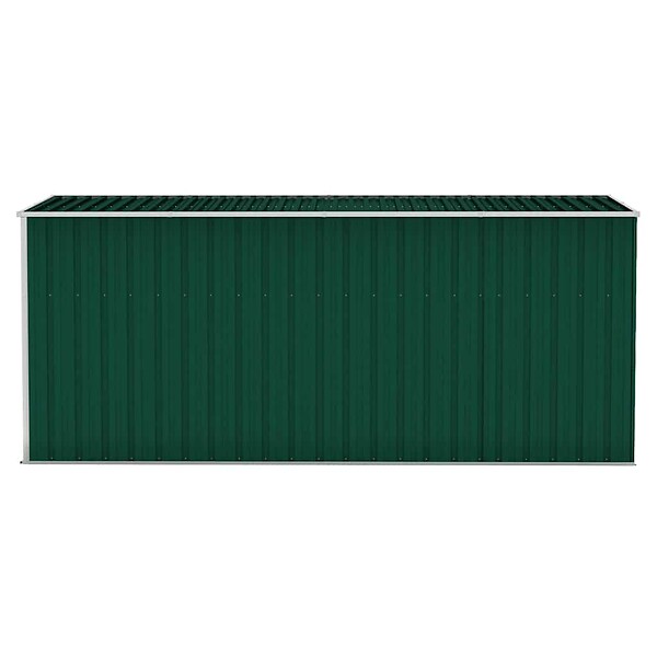 VIDAXL - vidaXL Abri de jardin mural Vert 118x382x178 cm Acier galvanisé - large