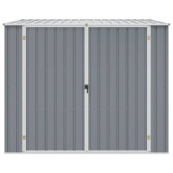 VIDAXL - vidaXL Abri de jardin Gris 195x198x159 cm Acier galvanisé - large