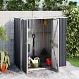 VIDAXL - vidaXL Abri à outils de jardin anthracite 161x89x161cm acier galvanisé - vignette