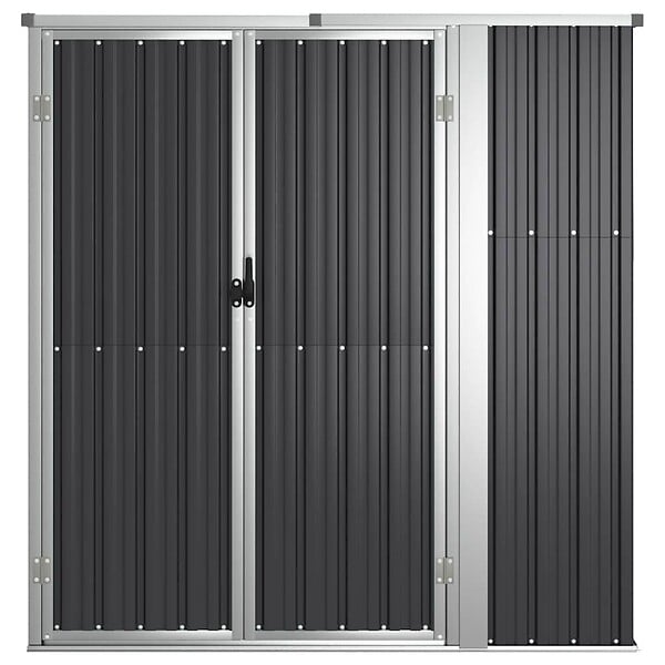 VIDAXL - vidaXL Abri à outils de jardin anthracite 161x89x161cm acier galvanisé - large
