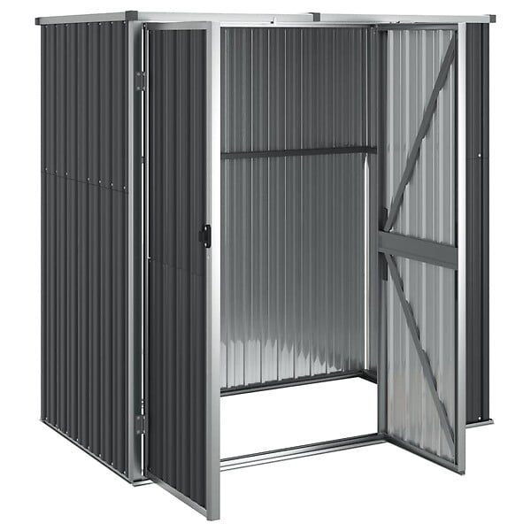 VIDAXL - vidaXL Abri à outils de jardin anthracite 161x89x161cm acier galvanisé - large