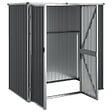 VIDAXL - vidaXL Abri à outils de jardin anthracite 161x89x161cm acier galvanisé - vignette