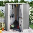 VIDAXL - vidaXL Abri de jardin Gris 180,5x97x209,5 cm Acier galvanisé - vignette