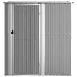 VIDAXL - vidaXL Abri de jardin Gris 180,5x97x209,5 cm Acier galvanisé - vignette