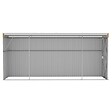 VIDAXL - vidaXL Abri de jardin mural Marron 118x382x178 cm Acier galvanisé - vignette