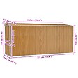 VIDAXL - vidaXL Abri de jardin mural Marron 118x382x178 cm Acier galvanisé - vignette