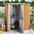 VIDAXL - vidaXL Abri de jardin 180,5x97x209,5 cm acier galvanisé aspect bois - vignette