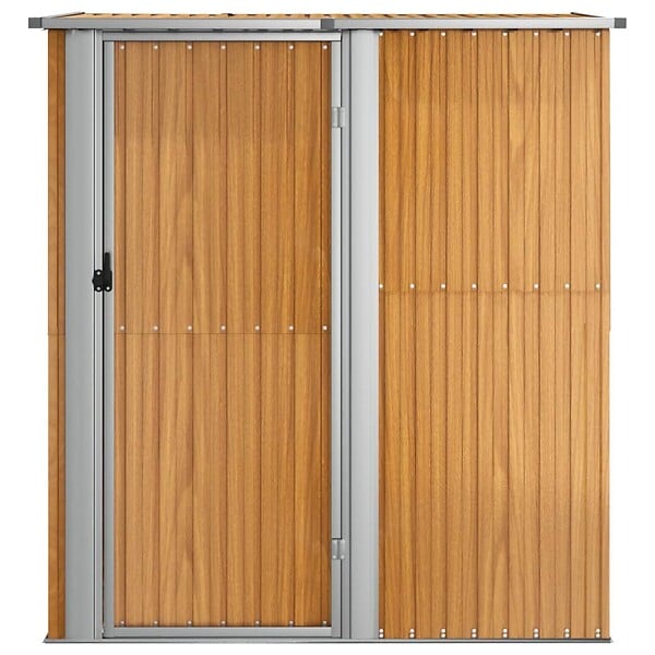 VIDAXL - vidaXL Abri de jardin 180,5x97x209,5 cm acier galvanisé aspect bois - large