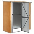 VIDAXL - vidaXL Abri de jardin 180,5x97x209,5 cm acier galvanisé aspect bois - vignette