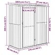 VIDAXL - vidaXL Abri de jardin 180,5x97x209,5 cm acier galvanisé aspect bois - vignette