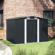 VIDAXL - vidaXL Abri de stockage pour jardin Anthracite Acier 257x205x178 cm - vignette