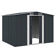 VIDAXL - vidaXL Abri de stockage pour jardin Anthracite Acier 257x205x178 cm - vignette