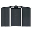 VIDAXL - vidaXL Abri de stockage pour jardin Anthracite Acier 257x205x178 cm - vignette