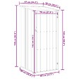 VIDAXL - vidaXL Abri de jardin Marrron 87x98x159 cm Acier galvanisé - vignette