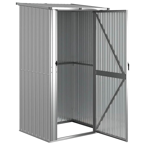 VIDAXL - vidaXL Abri de jardin Gris 118,5x97x209,5 cm Acier galvanisé - large