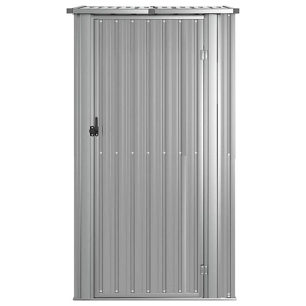 VIDAXL - vidaXL Abri de jardin Gris 118,5x97x209,5 cm Acier galvanisé - large