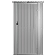 VIDAXL - vidaXL Abri de jardin Gris 118,5x97x209,5 cm Acier galvanisé - vignette