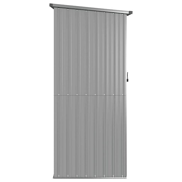 VIDAXL - vidaXL Abri de jardin Gris 118,5x97x209,5 cm Acier galvanisé - large