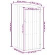 VIDAXL - vidaXL Abri de jardin Anthracite 87x98x159 cm Acier galvanisé - vignette