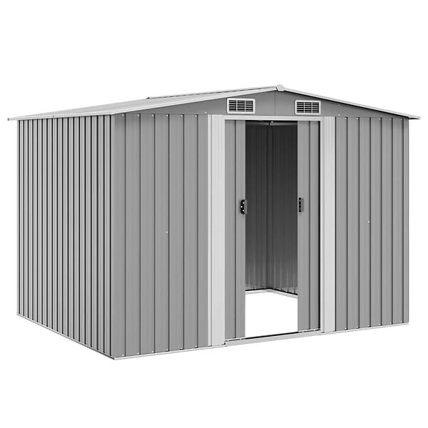 VIDAXL - vidaXL Abri de stockage pour jardin métal gris 257x205x178 cm - large