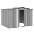 VIDAXL - vidaXL Abri de stockage pour jardin métal gris 257x205x178 cm - vignette
