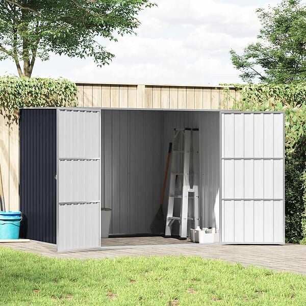 VIDAXL - vidaXL Abri de jardin Anthracite 195x198x159 cm Acier galvanisé - large