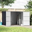 VIDAXL - vidaXL Abri de jardin Anthracite 195x198x159 cm Acier galvanisé - vignette