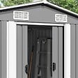 VIDAXL - vidaXL Abri de jardin 257x392x181 cm Métal Gris - vignette