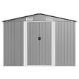 VIDAXL - vidaXL Abri de jardin 257x392x181 cm Métal Gris - vignette
