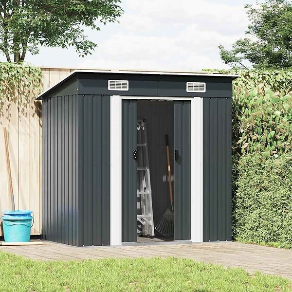 VIDAXL - vidaXL Abri de jardin Anthracite Acier - large