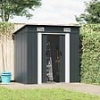 VIDAXL - vidaXL Abri de jardin Anthracite Acier - vignette