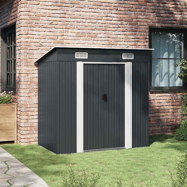 VIDAXL - vidaXL Abri de jardin Anthracite Acier - large