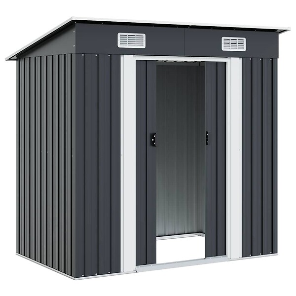 VIDAXL - vidaXL Abri de jardin Anthracite Acier - large